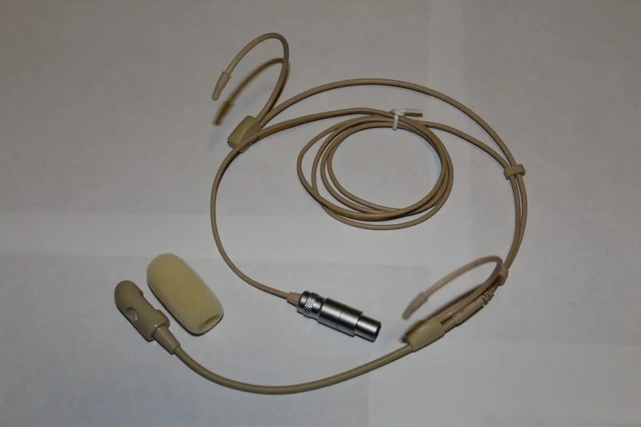 Микрофон Headset Microphone w/ Doulble Earhook для Shure Wireless-TA4F 4pin mini