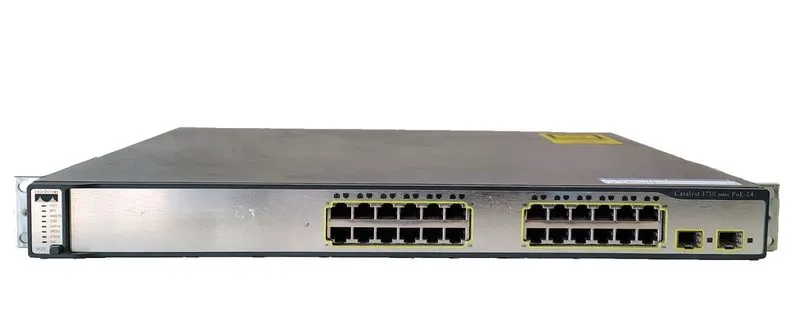 Коммутатор Cisco Catalyst (WS-C3750-24PS-S) POE 24-Ports Rack-Mountable Switch