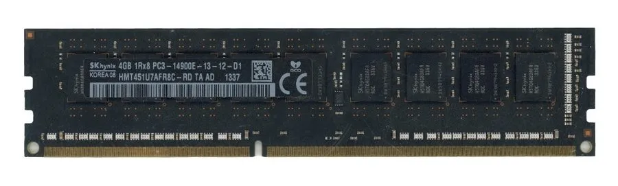 Модуль памяти SK Hynix 4GB DDR3 ECC UDIMM PC3-14900E 1866MHz Server RAM HMT451U7