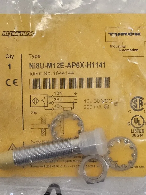 Датчик приближения TURCK Proximity Sensor Ni8U-M12E-AP6X-H1141 1644144