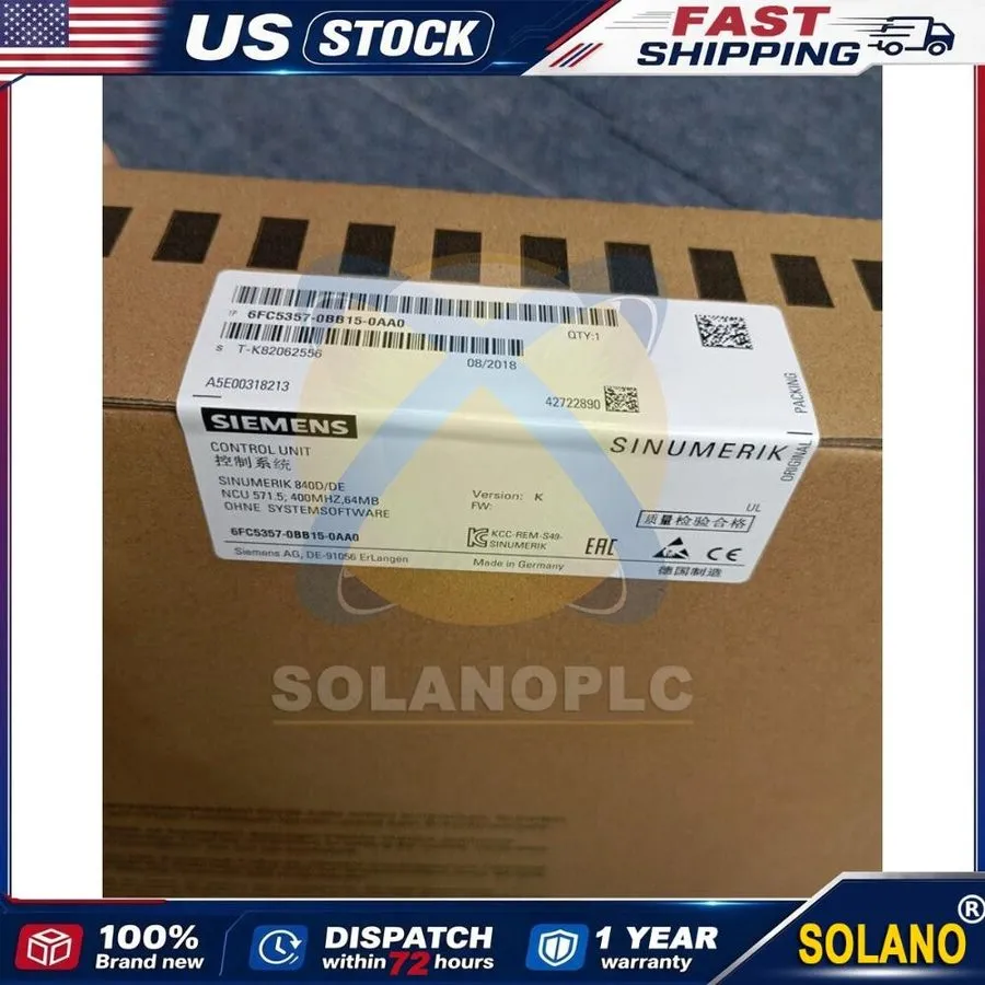 Стойка ЧПУ Siemens 6FC5357-0BB15-0AA0 SINUMERIK 840DDE CNC hardware