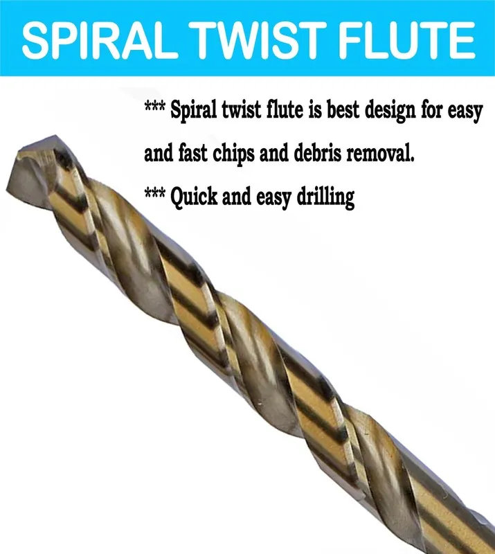 Режущий инструмент MAX-CRAFT Cobalt Drill Bit Set 1/16" M35 HSS Co Twist Jobber  — фото лота 2