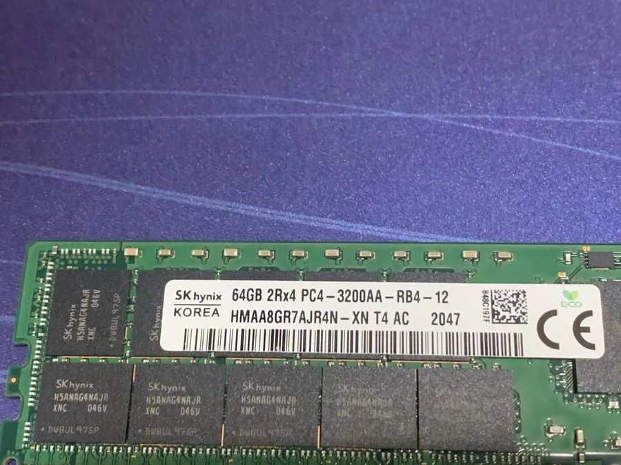 Модуль памяти 2x HMAA8GR7AJR4N-XN HYNIX 64GB 2RX4 PC4-3200AA DDR4-3200MHz ECC RD — фото лота 1