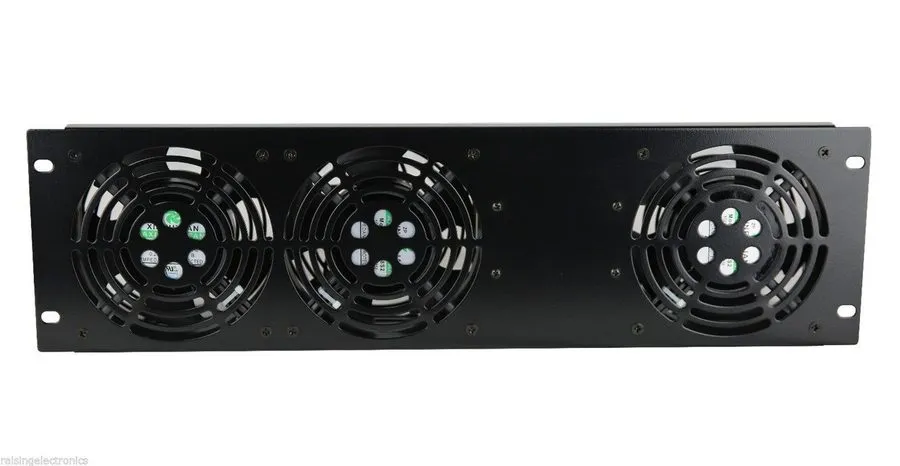 Вентилятор 3U Rack Mount Cooling Unit 3 Fans 19" Server Cabinet Fan System 220CF — фото лота 2