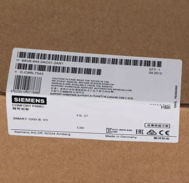 Панель оператора 6AV6644-0AC01-2AX1 SIEMENS HMI TOUCH PANEL DISPLAY