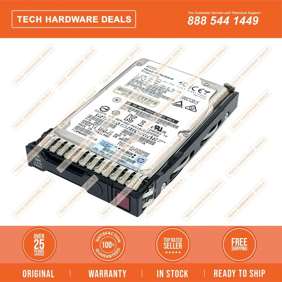 Жёсткий диск 718292-001 HPE 1.2TB SAS 6G 10K SFF SC DP HDD — фото лота 2