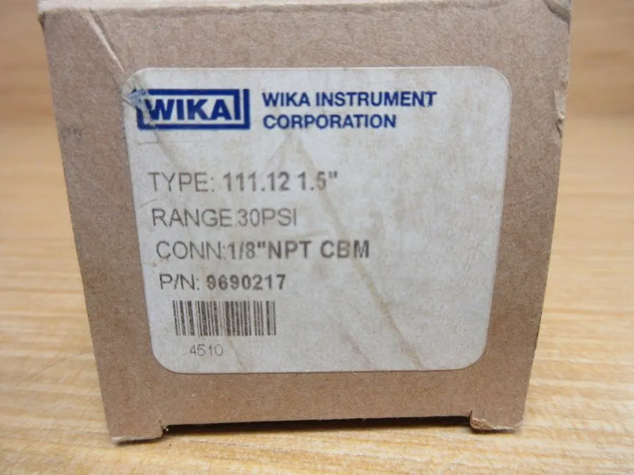 Трубопроводная арматура Wika 9690217 Pressure Gauge 111.12 1.5"
