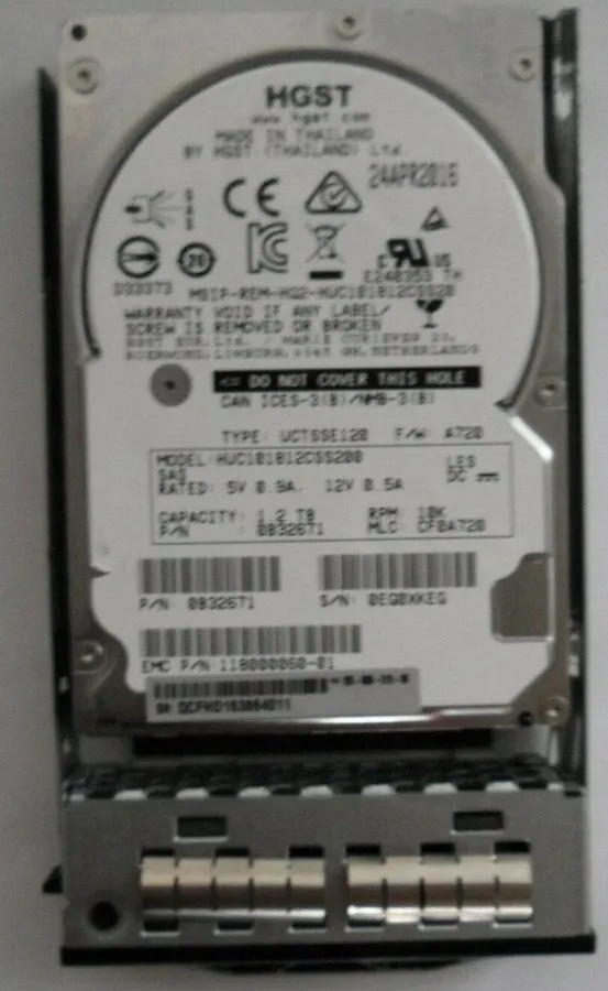 Сервер HUC101812CSS200 0B32671 HGST 1.2TB 10K 12Gb/s SAS 2.5" Server Hard Drive