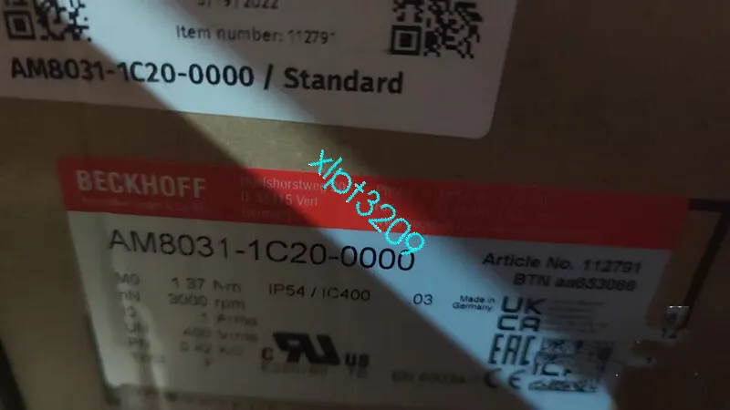 Серводвигатель AM8031-1C20-0000 Beckhoff Servo Motor