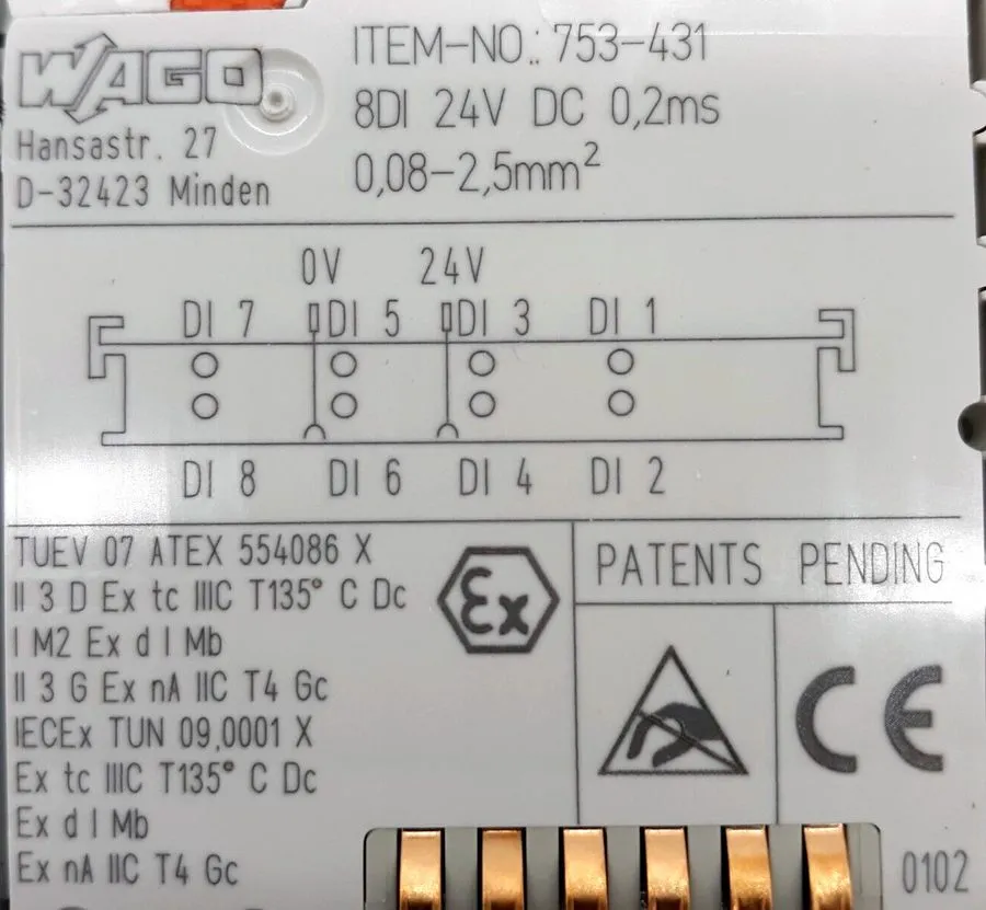 Модуль ввода-вывода WAGO 753-431 Input Module