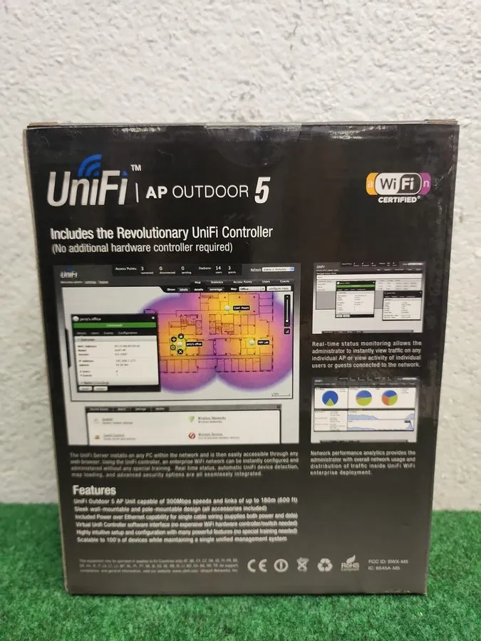 Точка доступа Wi-Fi Ubiquiti UniFi AP Outdoor 5 GHz Wireless Access Point UAP-Ou — фото лота 1