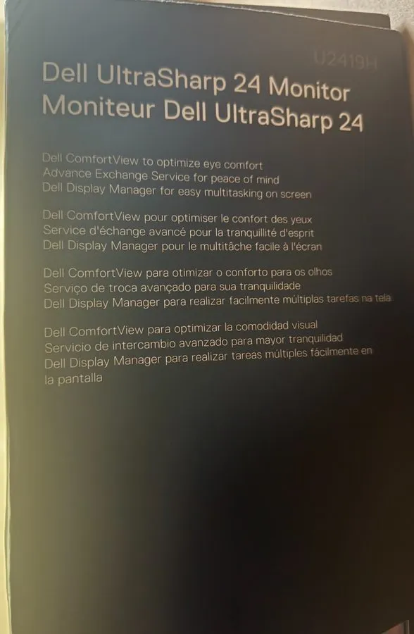 Монитор Dell UltraSharp U2419H 24-inch LCD Monitor HDMI DP 1920x1080
