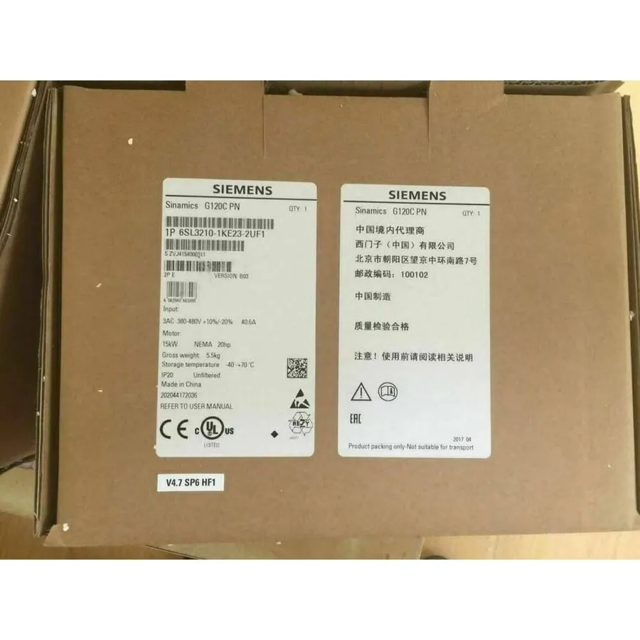 Частотный преобразователь Siemens SINAMICS G120C 15KW Converter 6SL3210-1KE23-2U