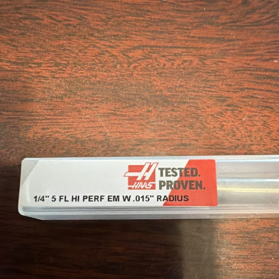 Режущий инструмент Haas 03-0627 1/4" 5-Flute Solid Carbide Corner Radius End Mil — фото лота 1