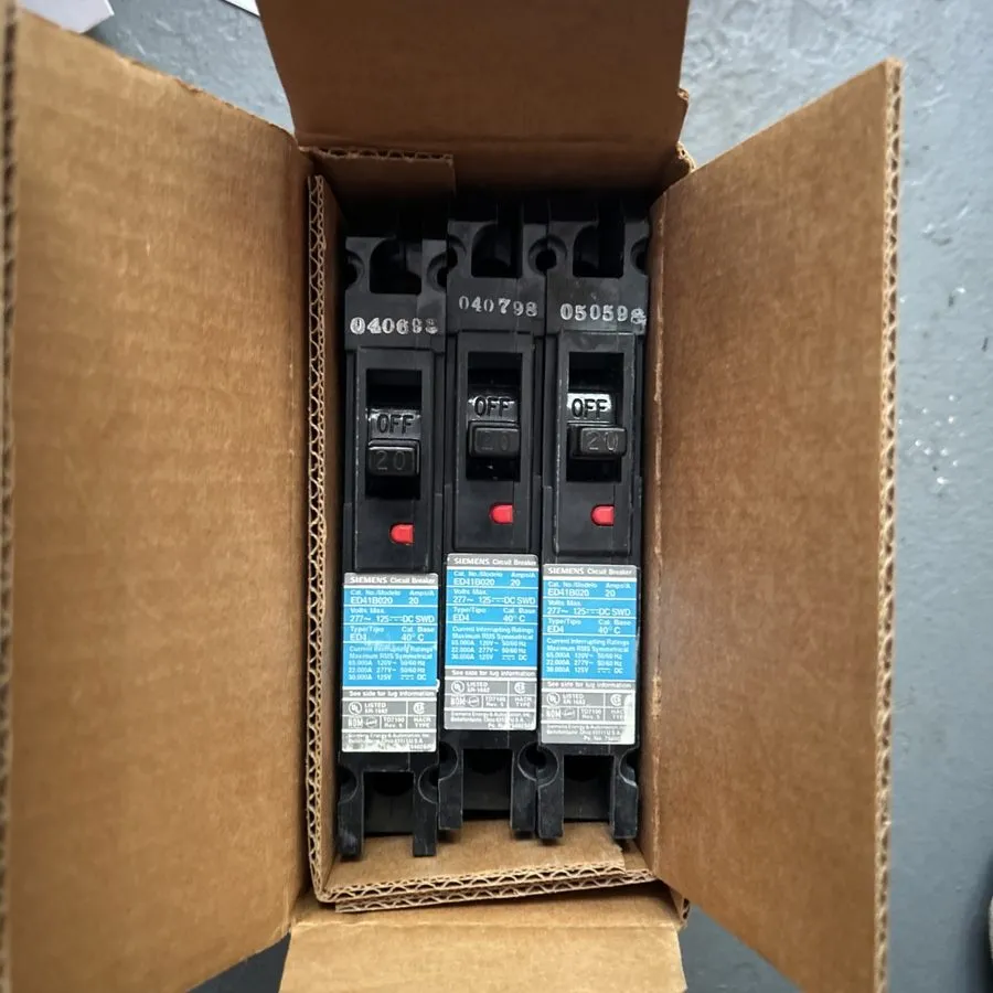 Автоматический выключатель ED41B020 Siemens Sentron Circuit Breaker Type ED4 20A