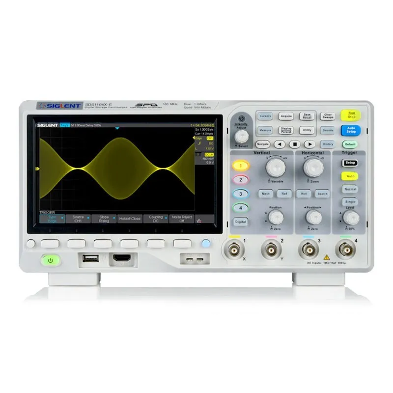 Осциллограф Siglent SDS1104X-E 100MHz 1GSa/s 4 Channel Digital Oscilloscope