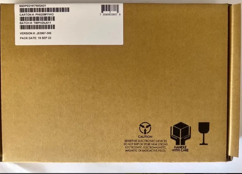 SSD-накопитель Intel Optane DC P4800X Series 750GB PCIe NVMe Solid State Drive S