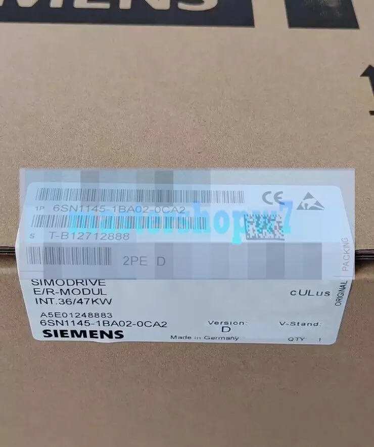 Сервоусилитель Siemens 6SN1145-1BA02-0CA2 SIMODRIVE 611 Infeed Module 36/47kW