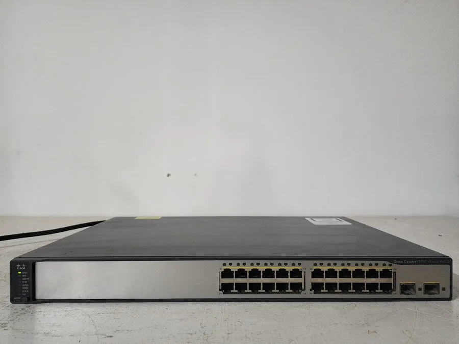 Коммутатор Cisco Catalyst 3750 v2 Series PoE-24 (WSC3750V224PS-S) 24-Ports Rack-