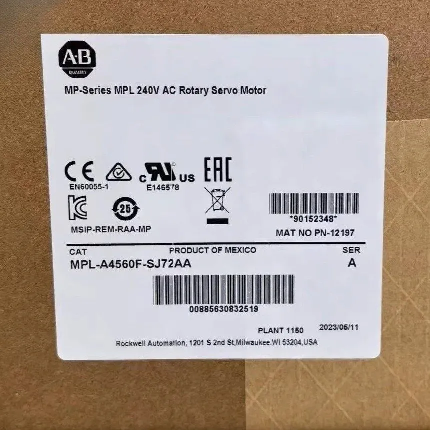 Серводвигатель Allen-Bradley MPL-A4560F-SJ72AA Servo Motor