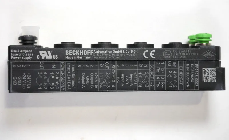 IIoT-устройство Beckhoff EtherCAT Box 24V DC 3ms 2A M12 EP2328-0002