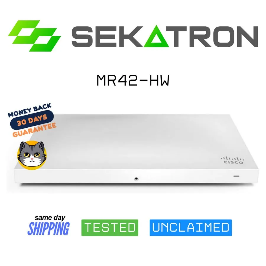 Точка доступа Wi-Fi Cisco Meraki MR42 Wi-Fi Access Point 802.11ac MR42-HW Unclai