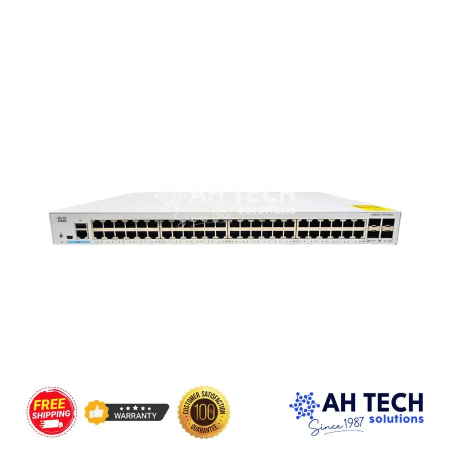 Коммутатор Cisco C1000 C1000-48T-4G-L 48 Port PoE Gigabit Ethernet Switch