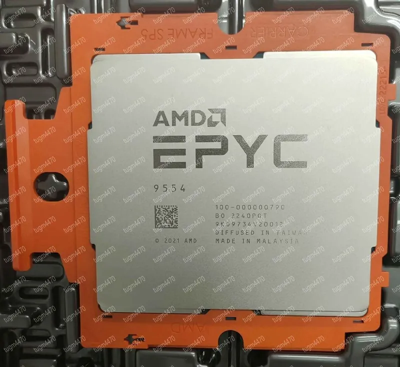 Процессор AMD Genoa EPYC 9554P 3.1- 3.75 GHz 64cores 128thr 360W CPU processor