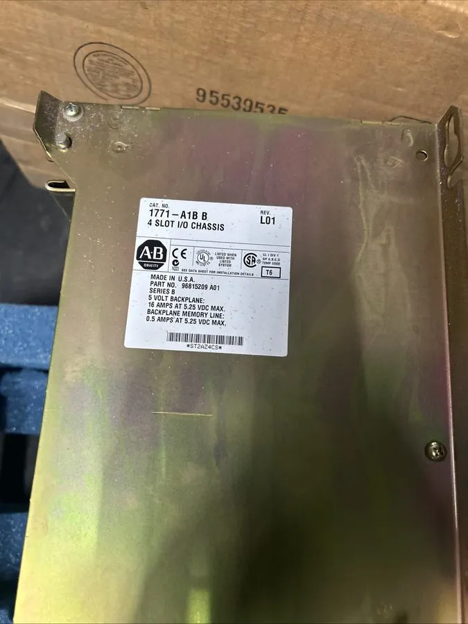 Модуль ввода-вывода ALLEN BRADLEY 1771-A1B B 4 SLOT I/O CHASSIS IN FACTORY BOX 5