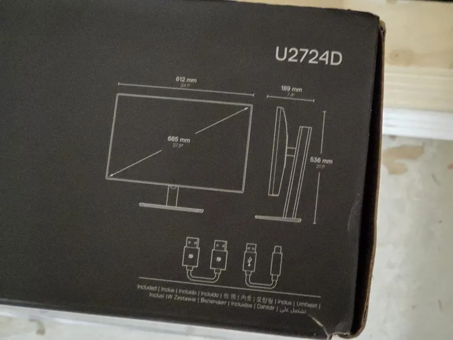 Монитор Dell UltraSharp U2724D 27" Class WQHD LED Monitor 16:9 Platinum Silver — фото лота 2