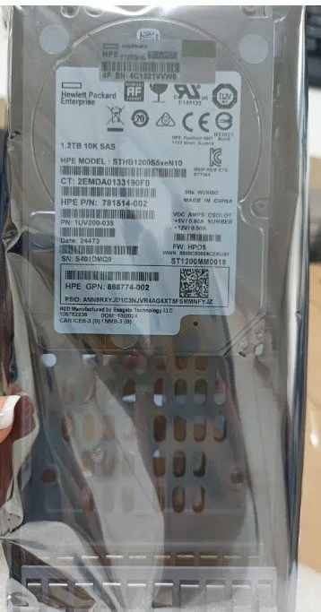Жёсткий диск HP 840459-001 802274-001 1.2TB 6G 10K 2.5"E7X49A 3PAR SFF SAS Hard 