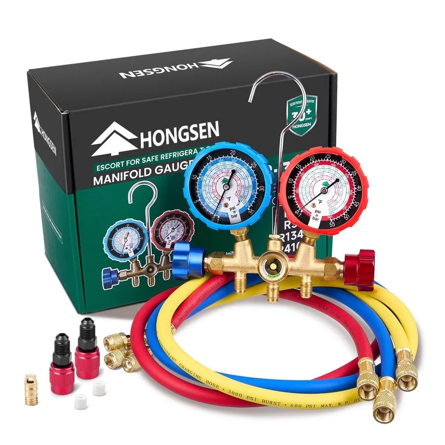 Манометрический коллектор HVAC Manifold Gauge Set Brass Body, Explosion-Proof Le