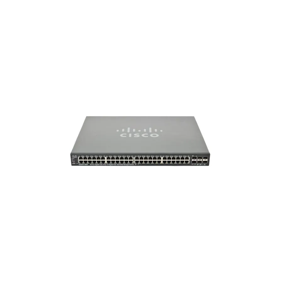 Коммутатор Cisco SG500X-48P-K9 Switch 48 Port GbE POE 4 Port 10 GB Stackable Man