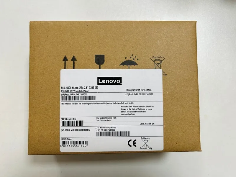 Сервер Lenovo 240GB 02JG557 7XB7A17072 ThinkSystem 2.5" SATA 6Gb/s HOT SWAP SSD 
