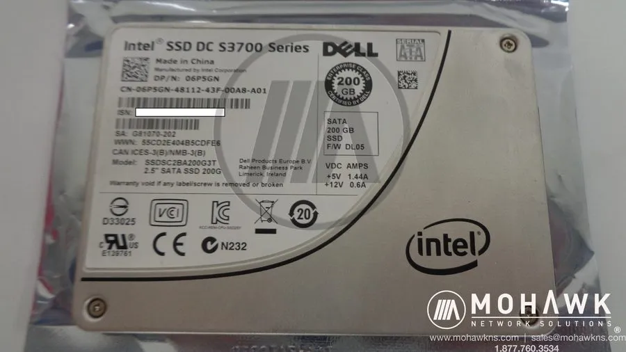 SSD-накопитель Intel DC S3700 200GB SATA Write Intensive 6Gbps SSD 6P5GN SSDSC2B