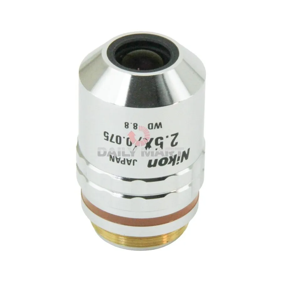 Объектив микроскопа Nikon CF Plan 2.5X/0.075 EPI Microscope Brightfield Objectiv