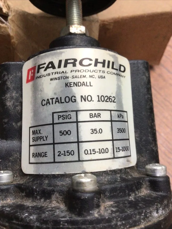 Трубопроводная арматура Fairchild Pressure Regulator Model 10262 (TA21MS) — фото лота 1