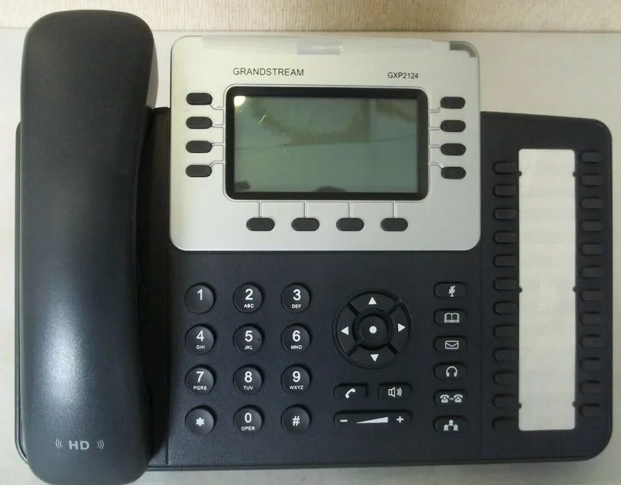IP-телефон Grandstream GXP2124 Enterprise IP Phone 4 Lines, HD Audio, PoE, VoIP, — фото лота 1