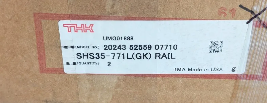 Линейная направляющая THK LINEAR BEARING RAIL SHS35-771L(GK) 2 RAILS PER BOX — фото лота 2