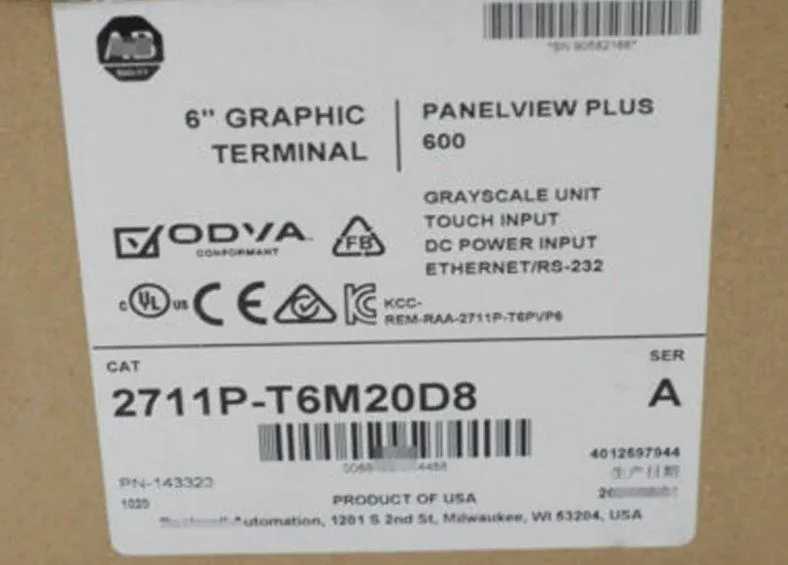 Панель оператора Allen Bradley 2711P-T6M20D8 /A PanelView Plus 6 600 5.7" Termin