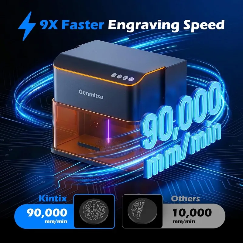 Лазерный гравёр Genmitsu Laser Engraver Kortek 10W 10000mW, Desktop Laser Cutter