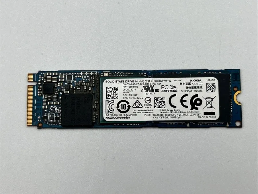 SSD-накопитель Lenovo KIOXIA 1TB NVMe M.2 SSD Solid State Drive KXG6AZNV1T02
