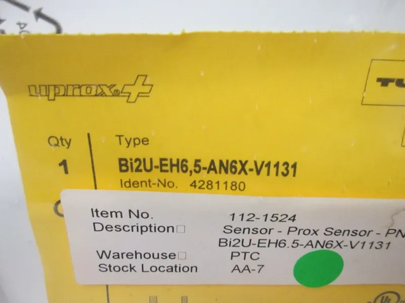 Датчик приближения ONES TURCK BI2U-EH6,5-AP6X-V1131 Sensor&Proximity Switch