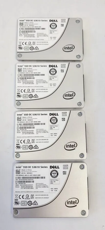 SSD-накопитель 65WJJ DELL INTEL DC S3610 400GB SATA 6Gb/s 2.5" SSD 065WJJ SSDSC2