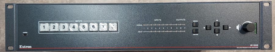 Видеокоммутатор Extron IN1608 DTP 330 Extension Scaling Presentation Switcher