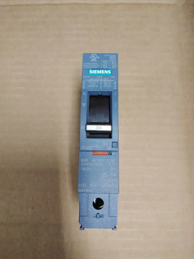 Автоматический выключатель TAKE OUT SIEMENS 3VA4120-5ED14-0AA0 CIRCUIT BREAKER 1 — фото лота 1