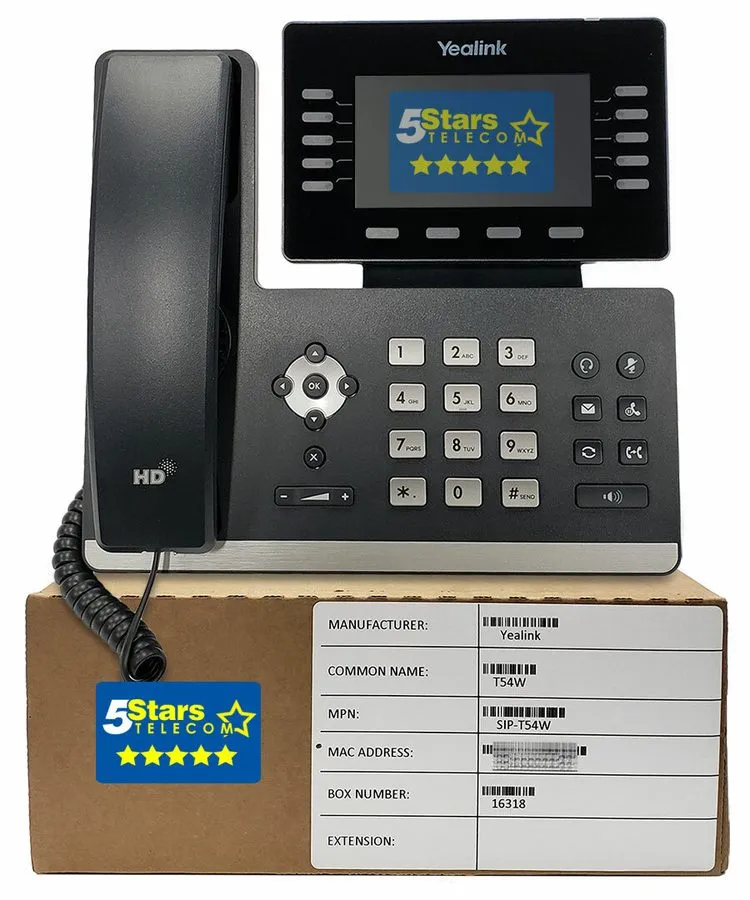 Yealink SIP-T54W IP Phone Renewed (Grade A)