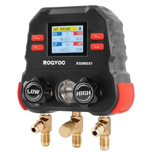 Манометрический коллектор HVAC Digital Manifold Gauge, 3-Way Portable R3DMGS(R13