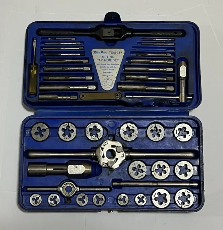 Режущий инструмент Blue Point TDM-117 Metric Tap & Die Set USA
