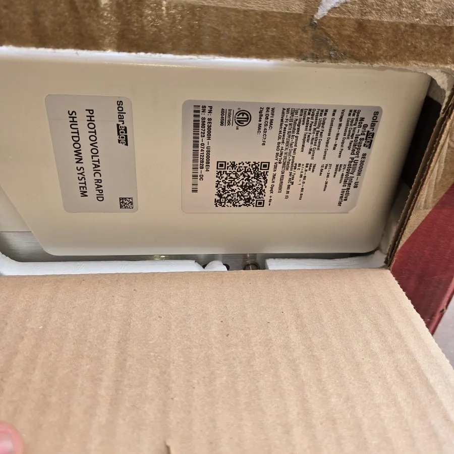 Инвертор SolarEdge SE3000H-US000BEI4 3kW 240VAC Single Phase Inverter — фото лота 2